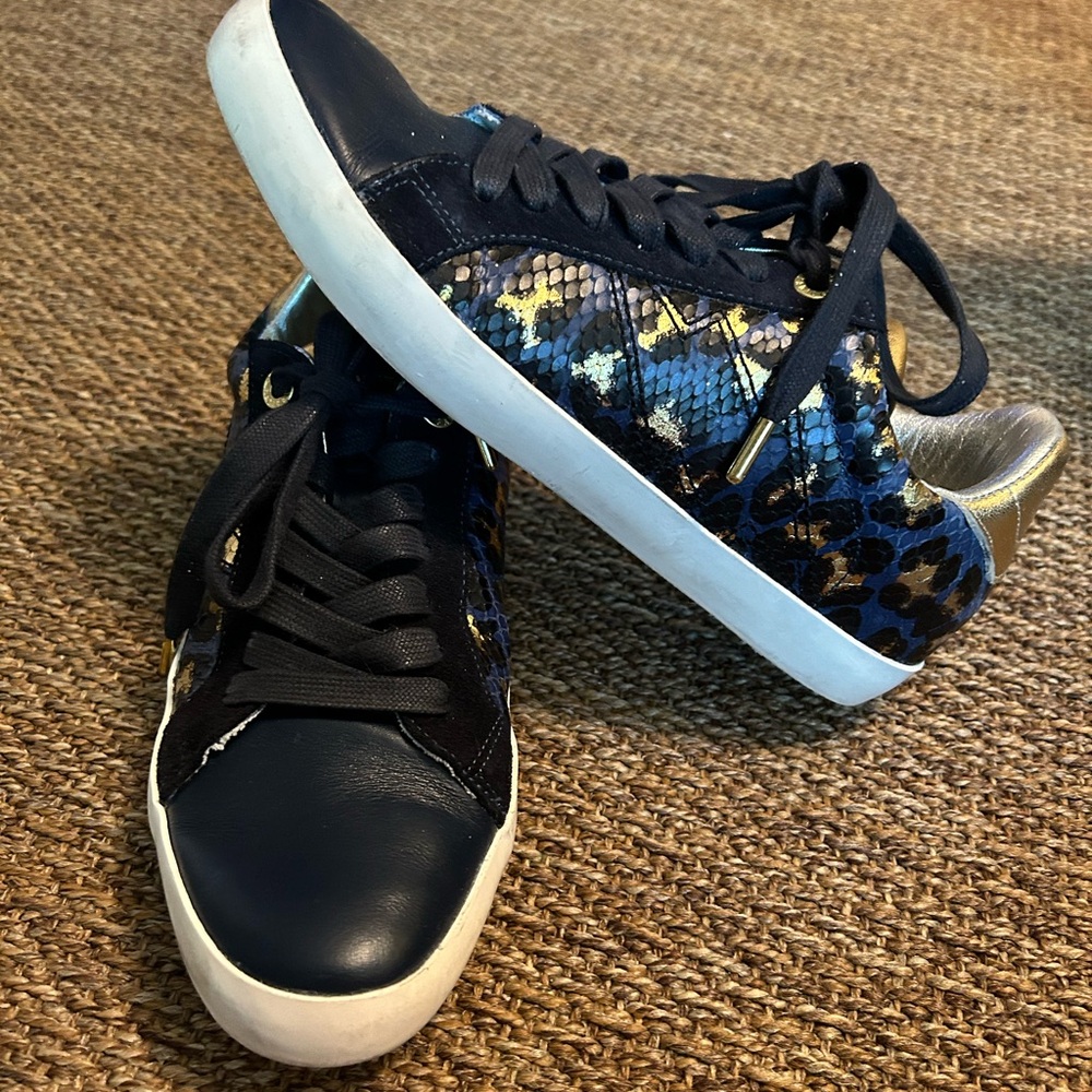 Zadig & Voltaire Gold and Black Sneakers - Picture 3 of 9